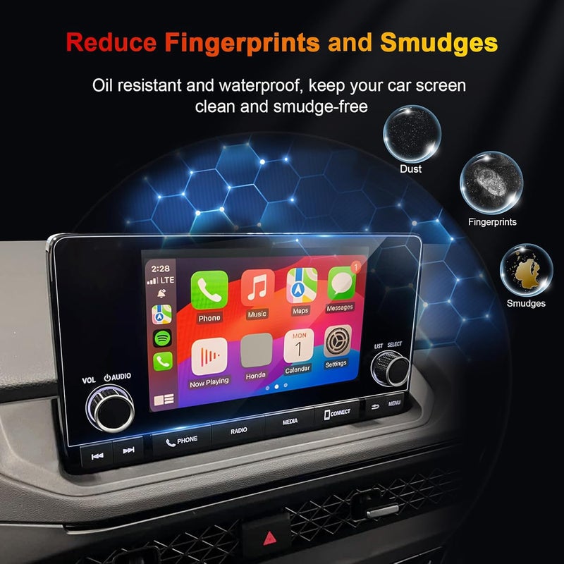 BSTW for 2025 Honda Accord Screen Protector for 2023 2024 2025 Accord LX/EX 2025 Accord SE 7-Inch Color Touch-Screen for 2025 Honda Accord Accessories Tempered Glass Protective Film - Image 3